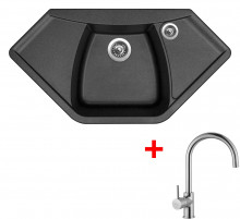 Sinks NAIKY 980 Metalblack+VITALIA  